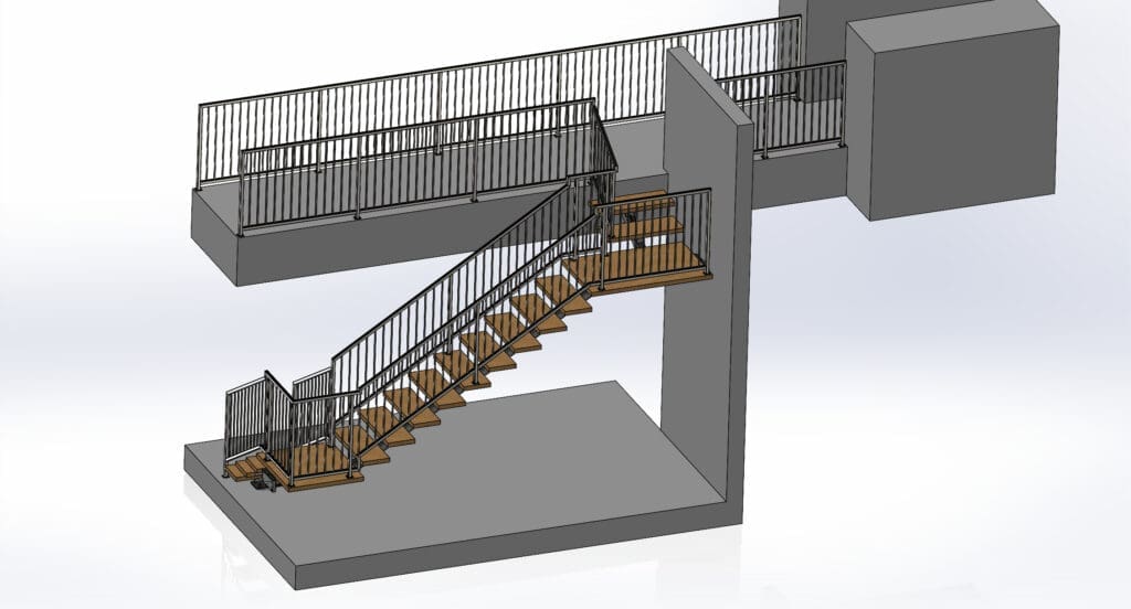 RRC-FS-ASM1 stairs and walkway